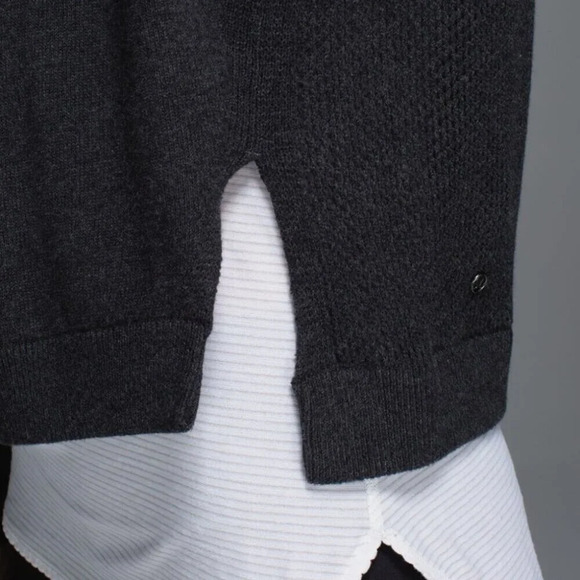 Lululemon Bhakti Life Sweater Heathered Black/ Gray  | 4 - Picture 11 of 13